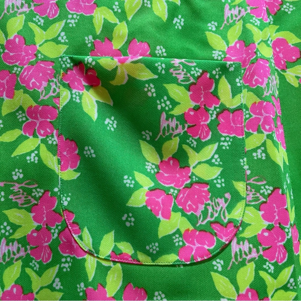 Vintage 70s 80s "The Lilly" Lilly Pulitzer Vibrant Polyester Skirt - Picture 7 of 12